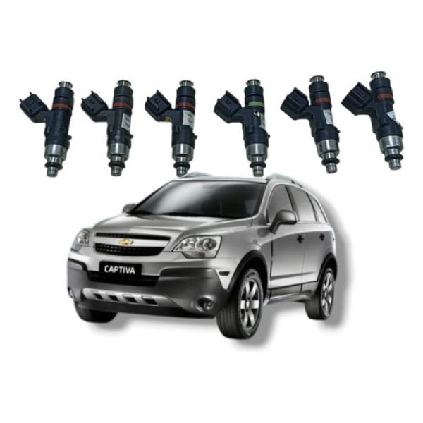 Kit 6 Bico Injetor Gm Captiva Trailblazer 3.6 V6 0280158154