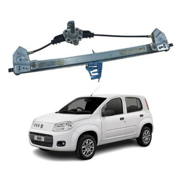Máquina De Vidro Porta Traseira Esque Uno 2015 A 2021 Manual