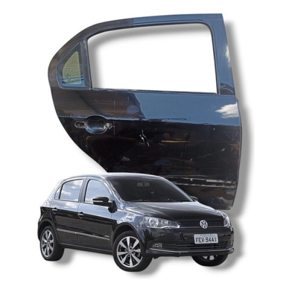 Porta Traseira Direita Gol Voyage  G5 G6 G7 G8 2008 A 2023 Traseira Direita Preto