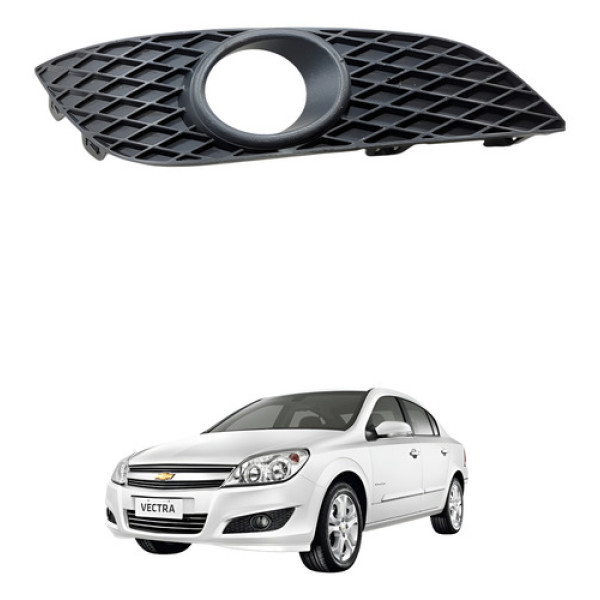 Moldura Farol Milha Direito Vectra 2009 2010 2011 2012 Org Preto
