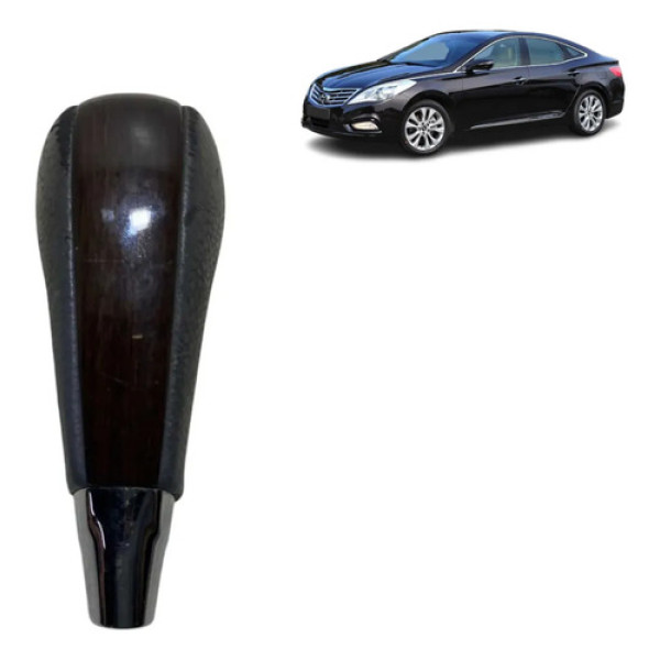 Manopla Alavanca Câmbio Automático Hyundai Azera 2009 -15809 Preto