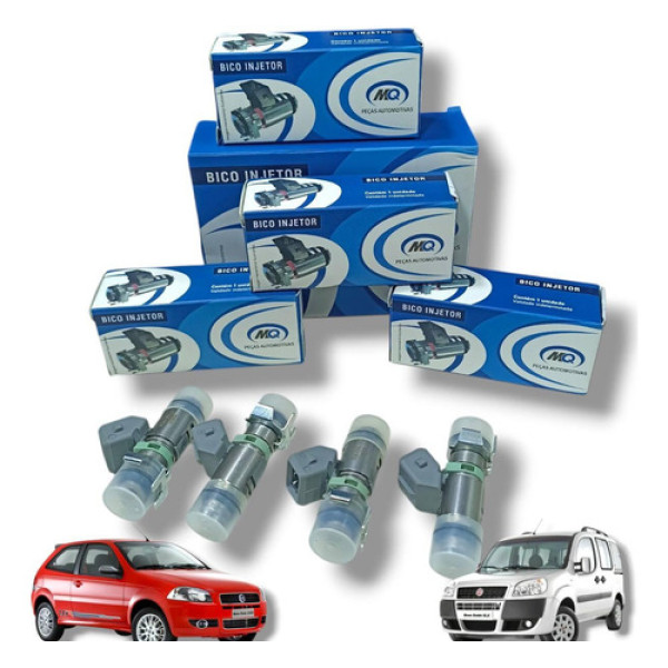 Kit 4 Bico Injetor Palio 1.8  Flex Doblo 1.8 Flex 2004