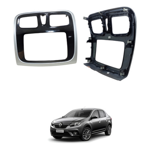 Moldura Painel 2 Din Novo Logan 2015 A 17 682606935 Detalhe Black Piano