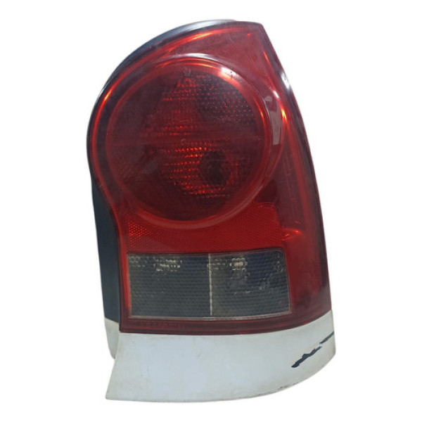 Lanterna Traseira Direita Gol G4 Carcaça Preta Direito/passageiro Vermelho