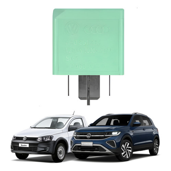 Relé Auxiliar Verde 644 Vw Gol Saveiro Amarok Up Fox Tiguan