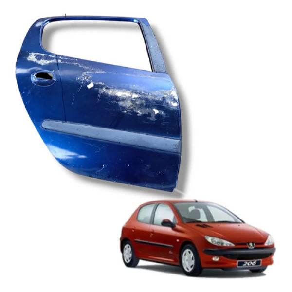 Porta Traseira Direita Peugeot 206 207 Passion Traseira Direita