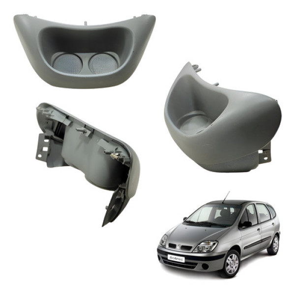 Porta Copos Console Central Renault Scenic 1999 A 2006 Creme