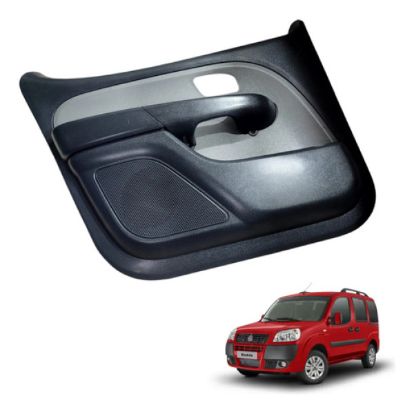 Forro Porta Esquerda Doblo 2002 A 2021 Preto