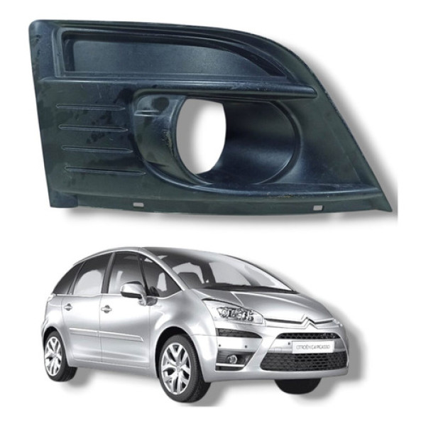 Moldura Farol Milha C4 Picasso Grand Picasso 2006 A 2013 Le Preto