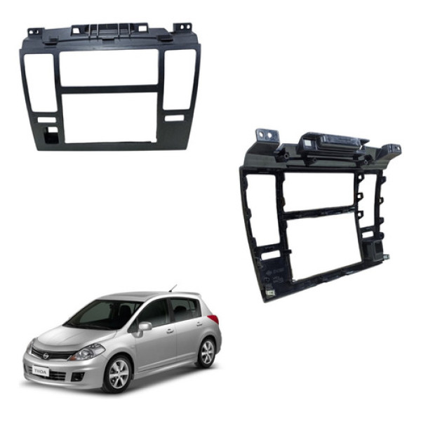 Moldura Difusor Painel Central Tiida 2008 Automatico