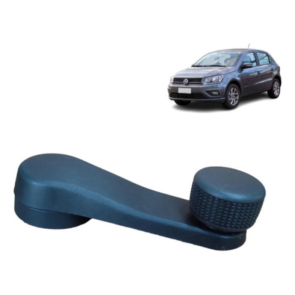 Manivela Vidro Porta Original Gol G3 G4 G5 G6 G7 Preto Preto