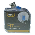 Par Lampada Super Branca Universal H7 55w 12v