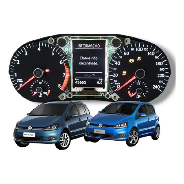 Painel Instrumentos Vw Fox   Spacefox 2010 A 2020 Sem Acríli