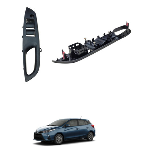 Moldura Botao Vidro Esquerdo Toyota Yaris 2019 742320dd40
