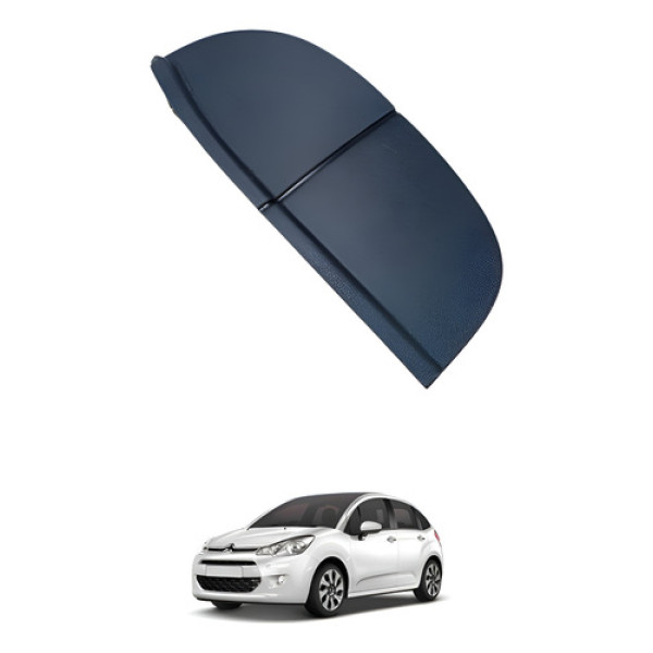 Acabamento Lateral Painel C3 Picasso 2015 Esquerd 9688625477 Preto