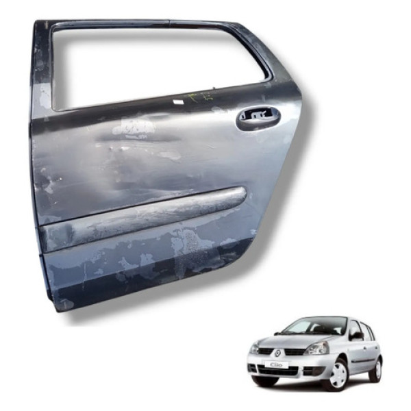 Porta Traseira Esquerda Clio 2000 2001 A 2012 C/detalhe Traseira Esquerda
