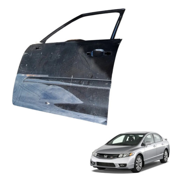 Porta Dianteira Esquerda Civic 2007 2008 A 2011 Dianteira Esquerda