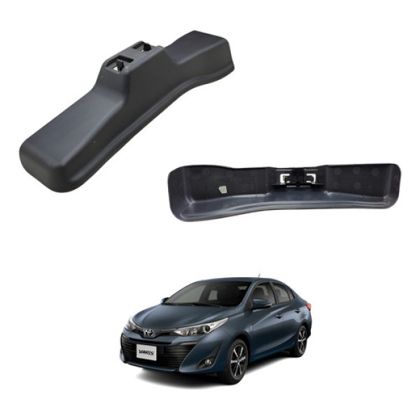 Soleira Interna Dianteira Esquerda Yaris 2018 Até 2022 Leia Preto