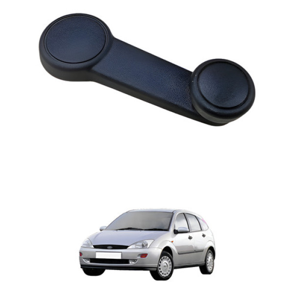 Manivela Vidro Traseiro Esquerdo Ford Focus 01/08 93bbf23342 Preto
