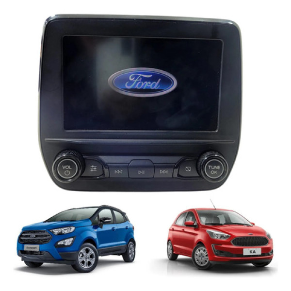 Multimidia Ford Ecosport Ka K3b518d804 2017 A 2021 Preto