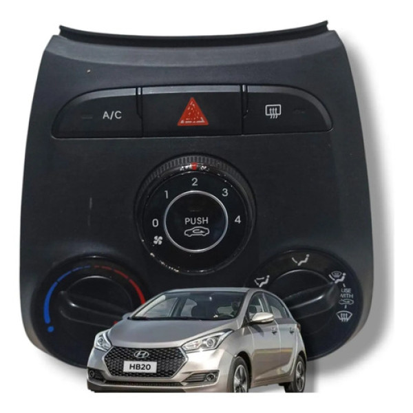 Moldura Comando Do Ar Condicionado Painel Hb20 2013 A 2019