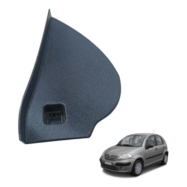 Acabamento Lateral Direito Painel Citroen C3 2006 A 2012 Preto