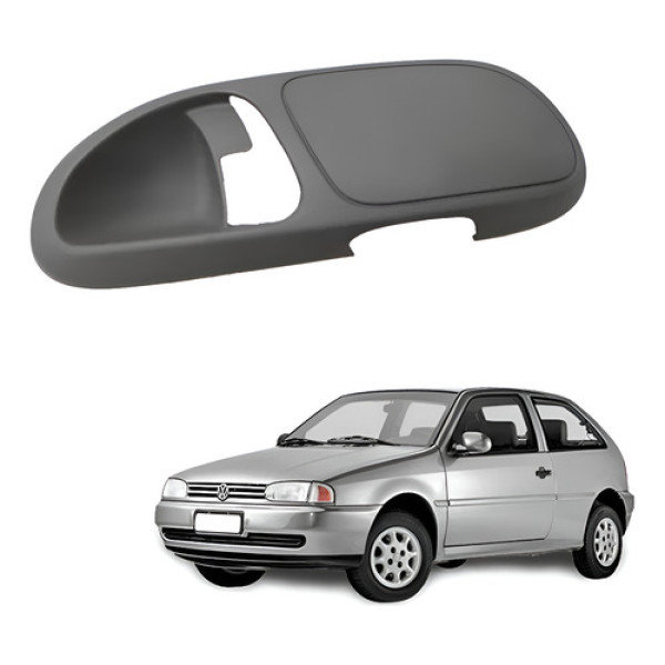 Moldura Maçaneta Traseira Direita Cinza Escuro Vw Gol Parati