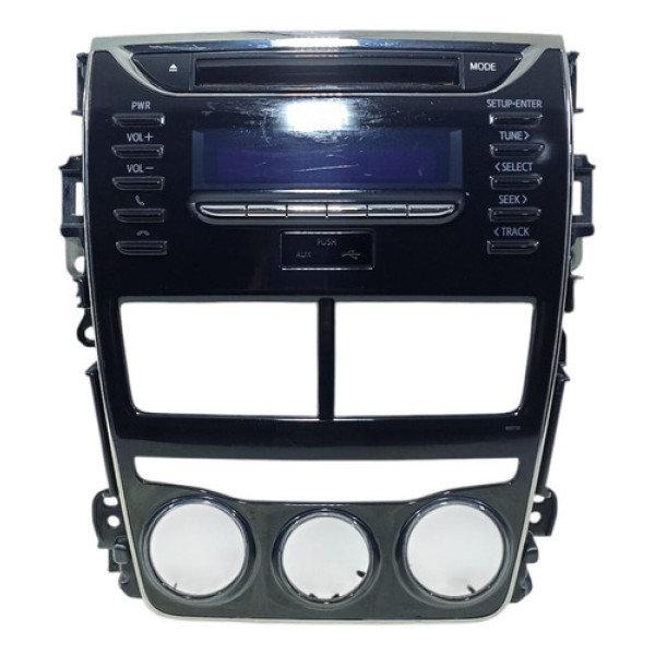 Moldura Multimídia C/radio Yaris 2018 Ao 2022 121862387 Preto