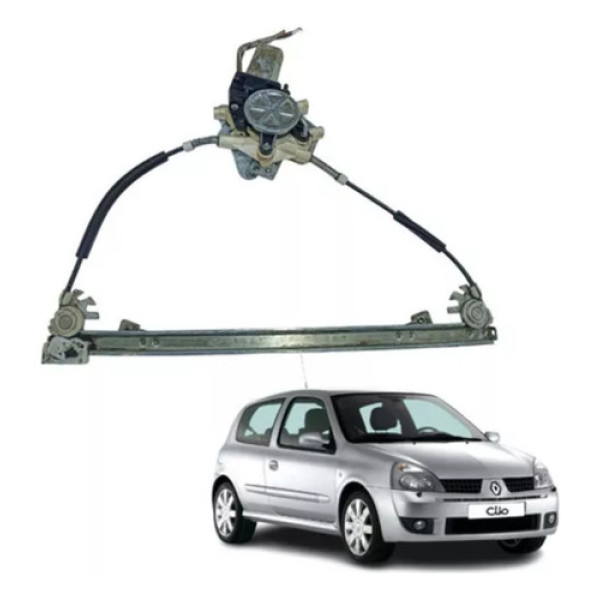 Máquina De Vidro Porta Dianteira Direita Clio Até 12 Symbol