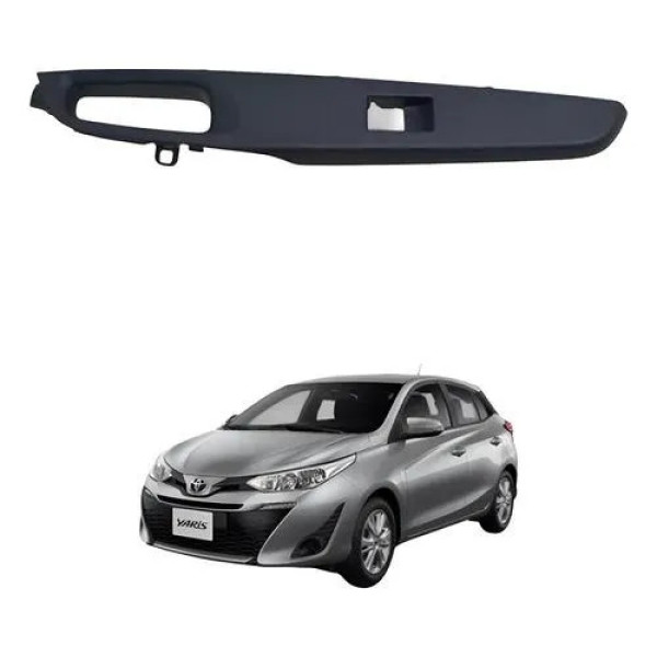Moldura Botao Vidro Traseiro Esquerdo Yaris 2019 20 Original
