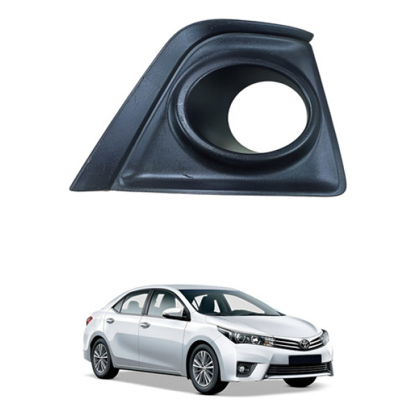 Moldura Farol Auxiliar Milha L.d Toyota 8148102470 2015 2016 Preto Direito